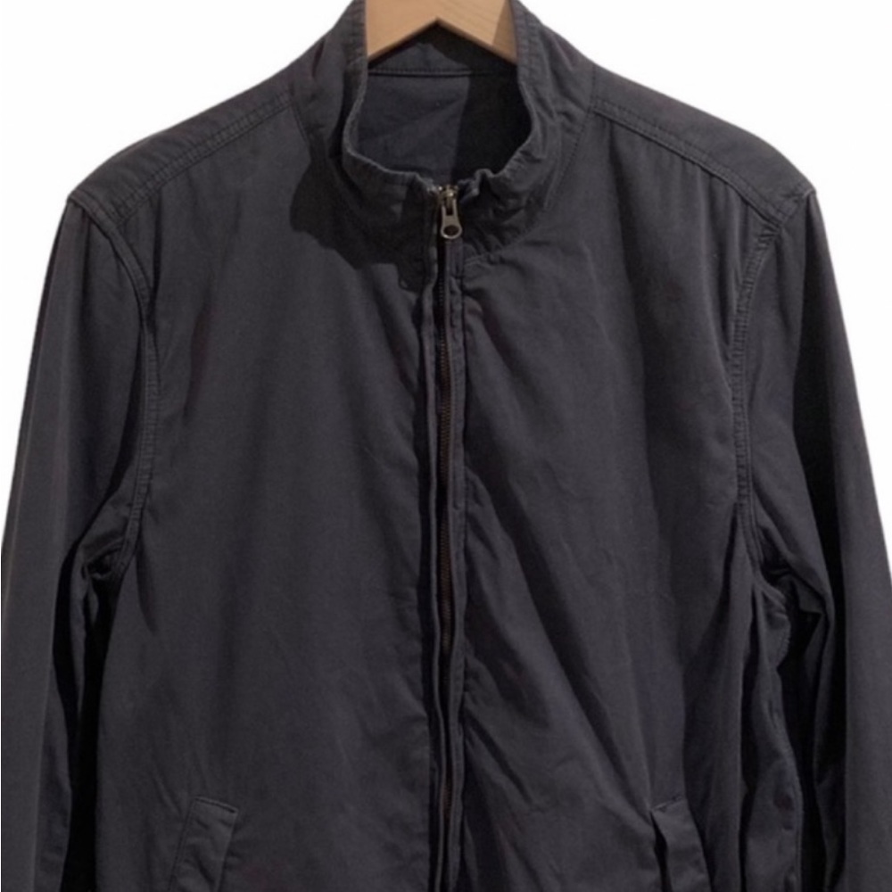 J. Crew Navy Lightweight Cotton Woven Zip Jacket (Men’s Size Medium)